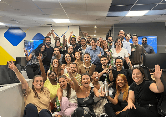 Nossa equipe trabalhando