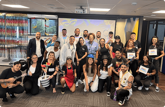 Nossa equipe reunida